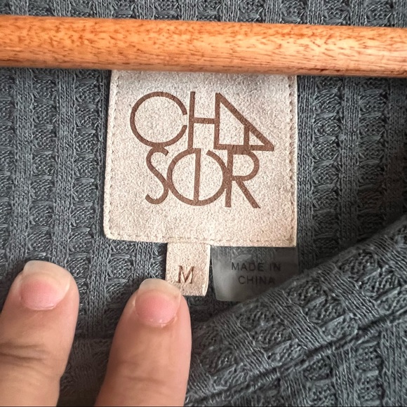 Chaser Waffle Texture Thermal Long Sleeve Top Size Medium - Picture 6 of 8